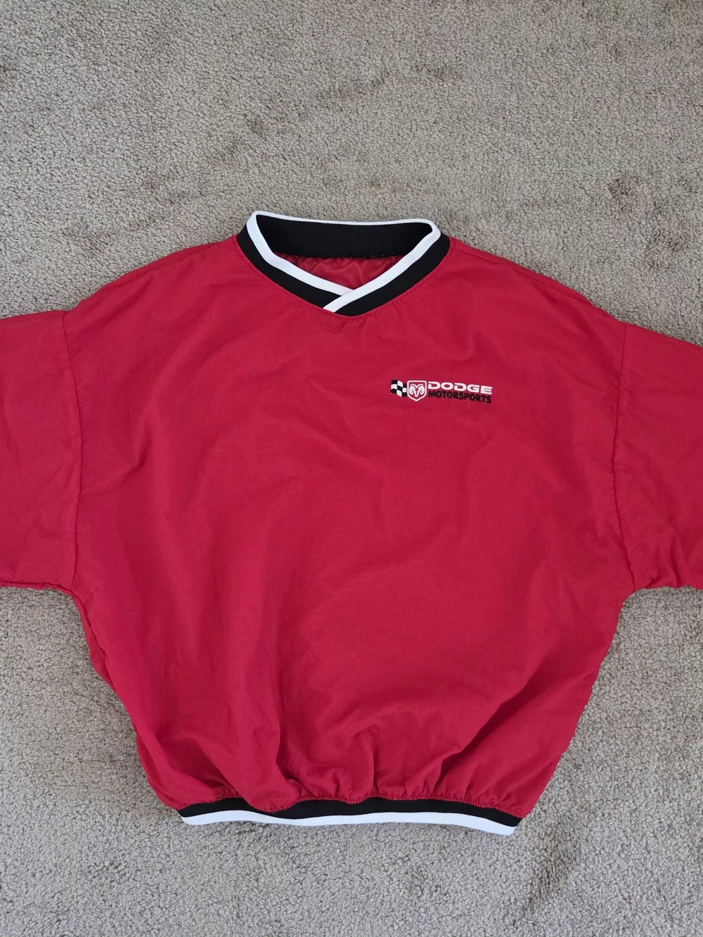 Vintage 80s Dodge Motorsports Red Pullover Windbreaker Men's M